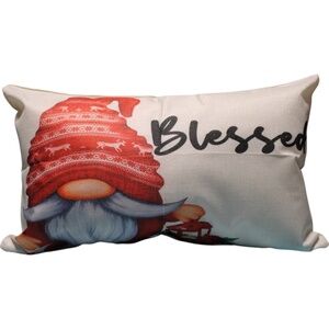 Gnome Lantern Blessed‎ Decorative Pillow